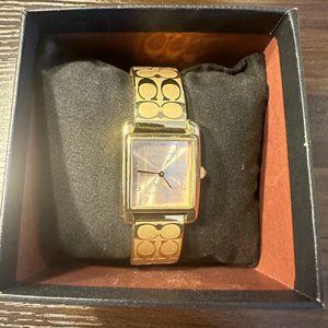 Coach Women's Gold-Tone Bracelet Watch